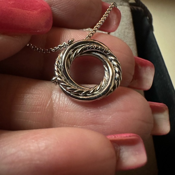 David Yurman CrossoverDiamond Pendant Necklace - Picture 4 of 7